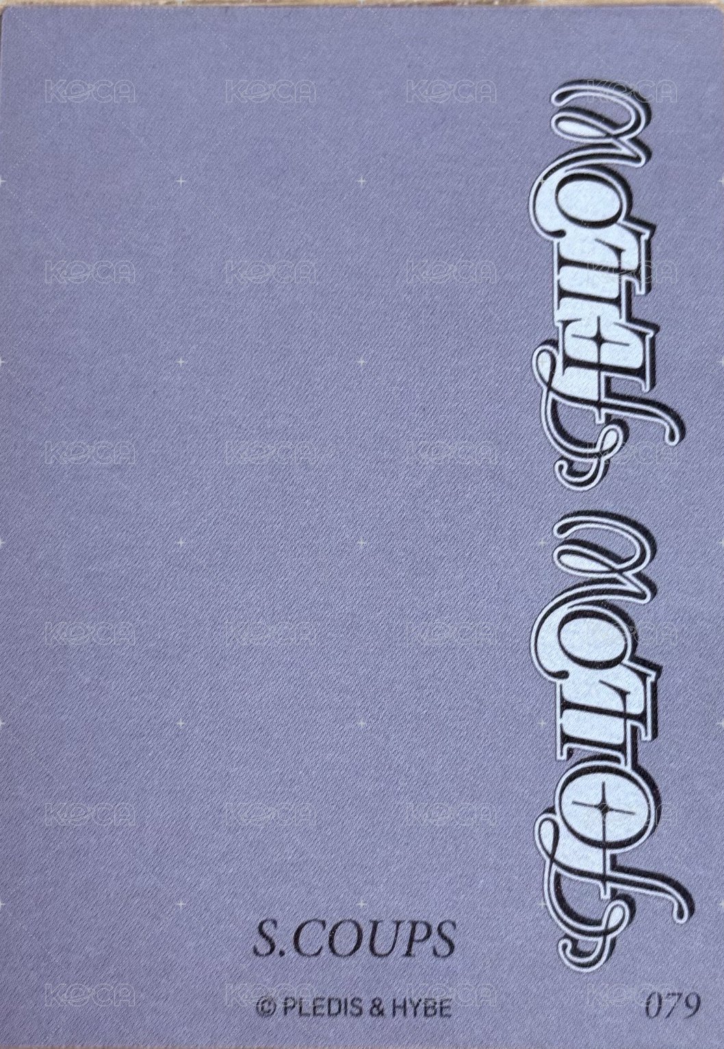 FOLLOW FELLOW 隨機卡  背面