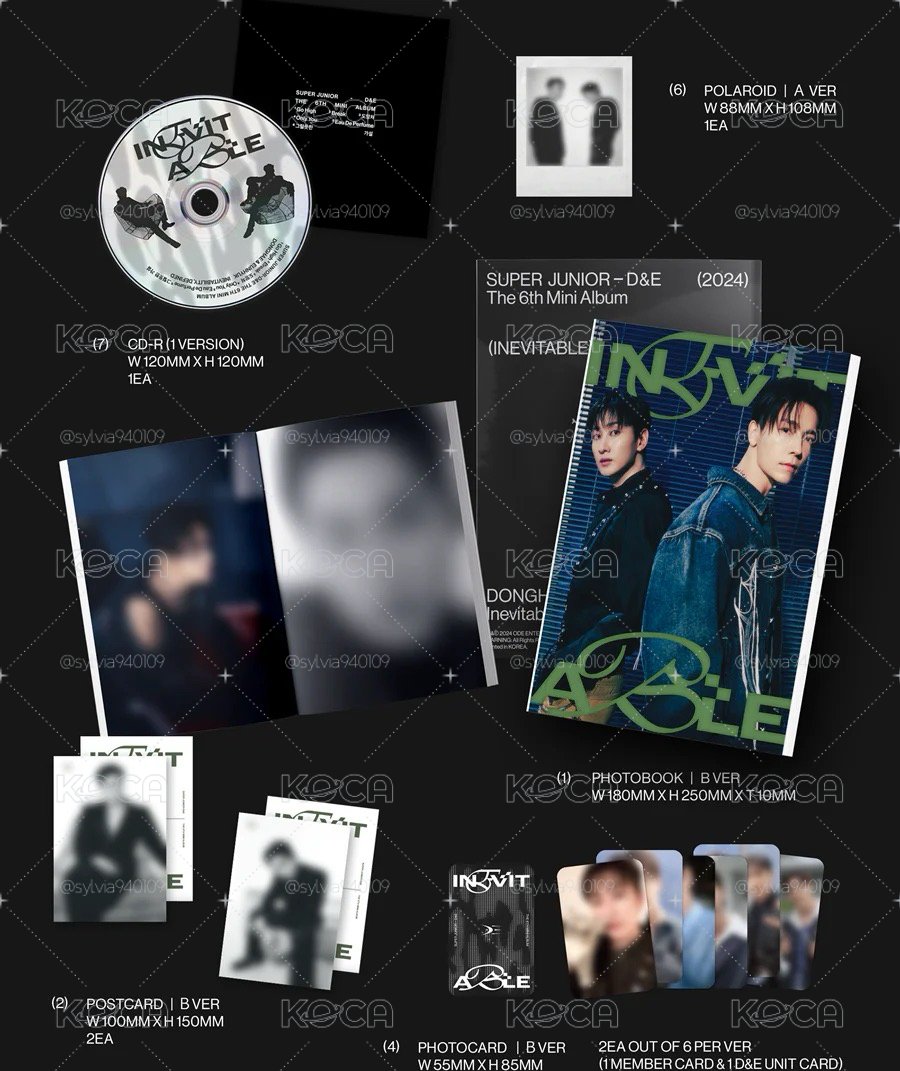 SUPER JUNIOR D&E INEVITABLE 迷你六輯 B 綠字ver.