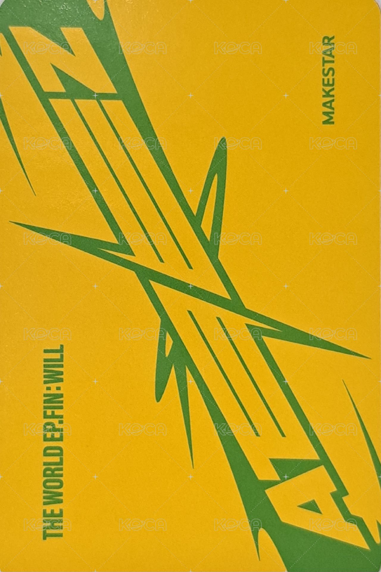 Will ms 4.0 簽售卡  背面