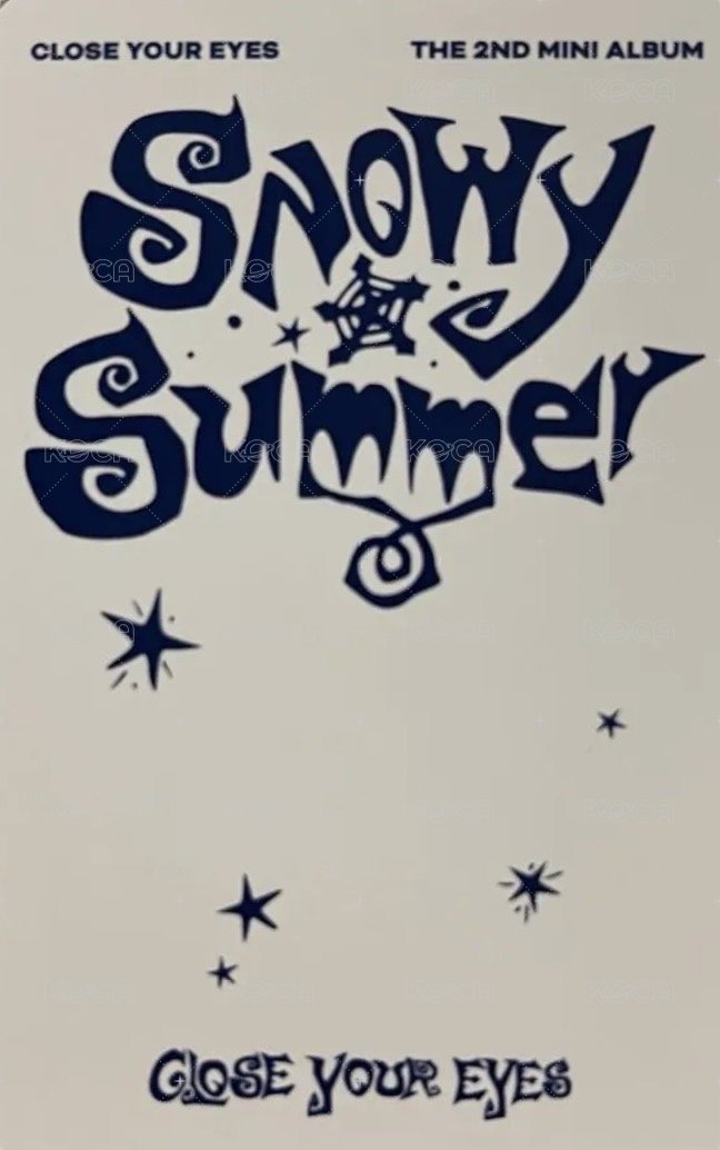 snowy summer官週 隨機卡 卡包卡 背面