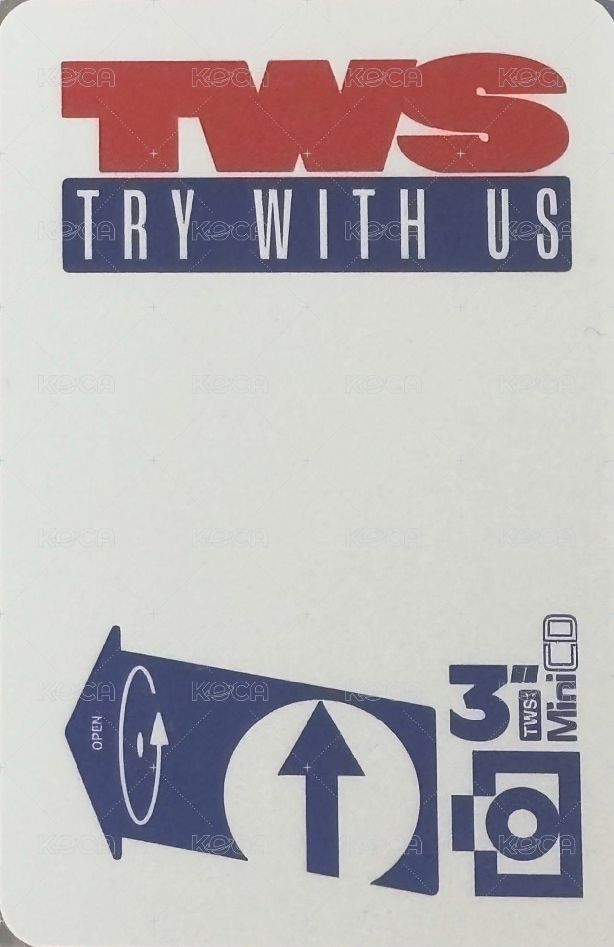 TRY WITH US mp 簽售卡  背面