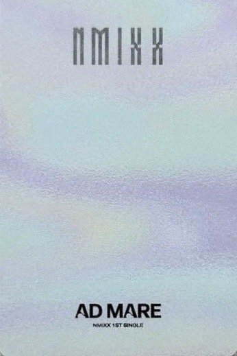 AD MARE wd 簽售卡  背面