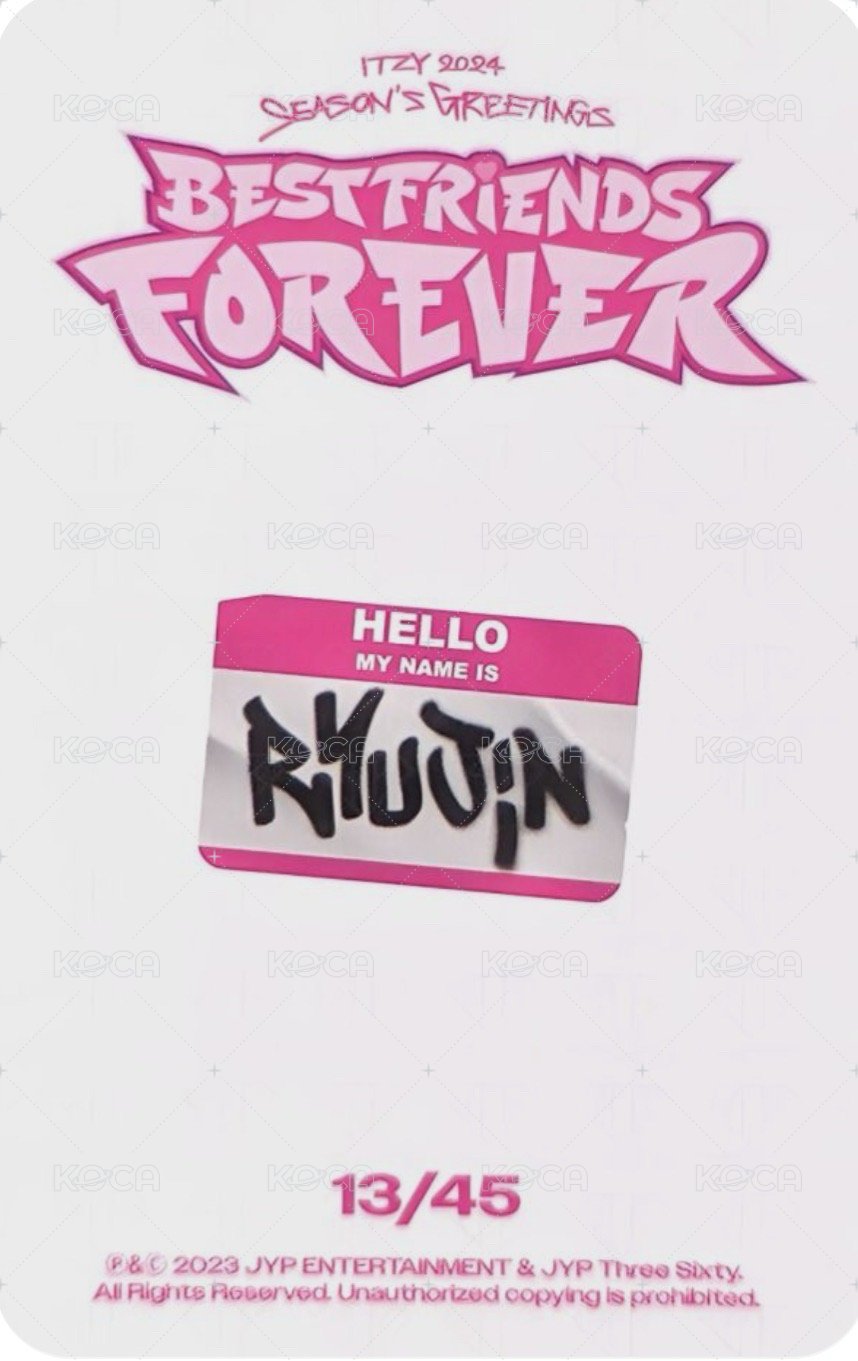 2024年曆 隨機卡  背面