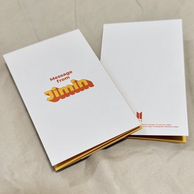 Butter 專輯卡 Jimin訊息卡