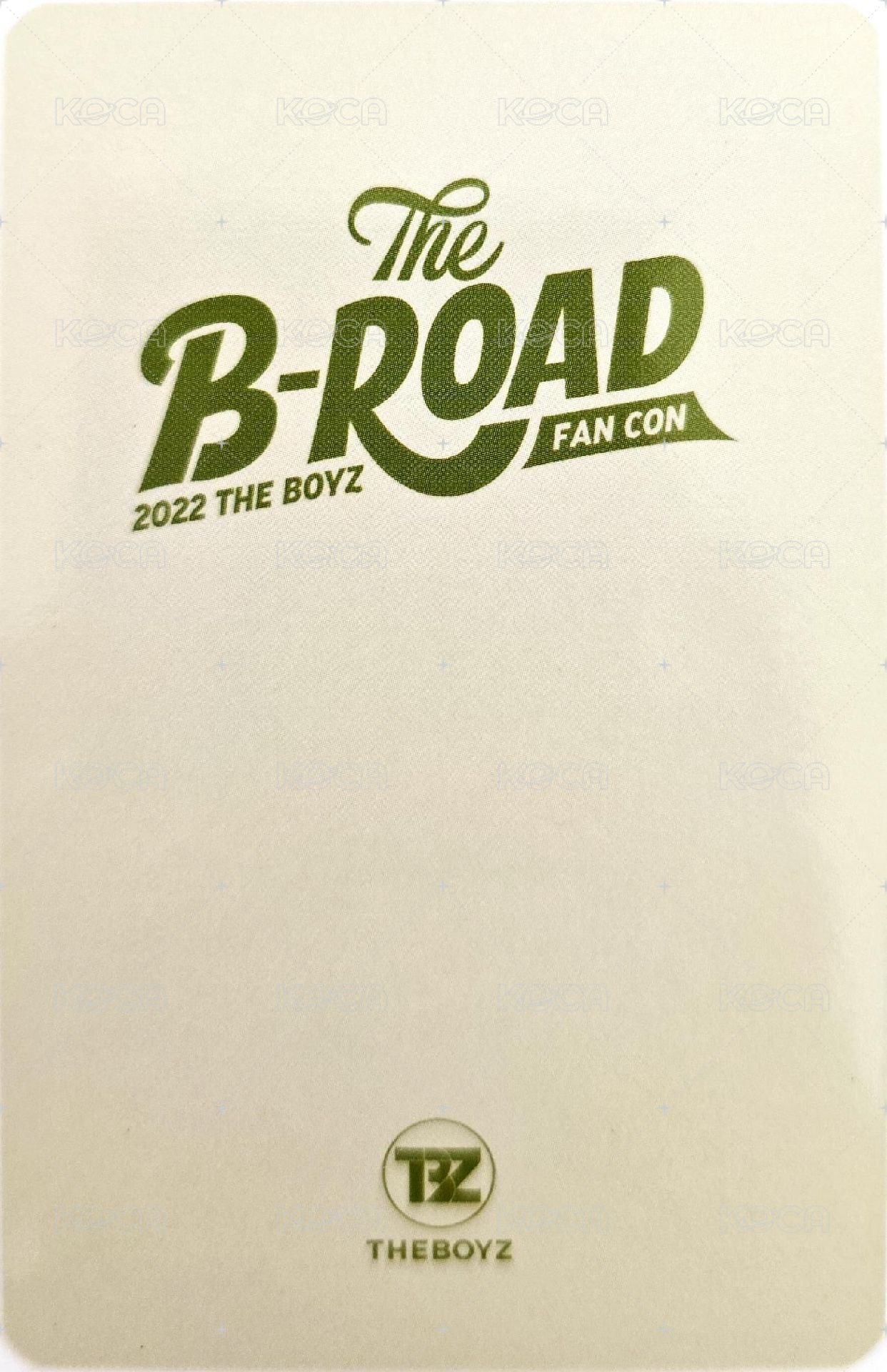 2022 THE BOYZ FAN CON : THE B-ROAD 周邊卡 羊毛毯 背面