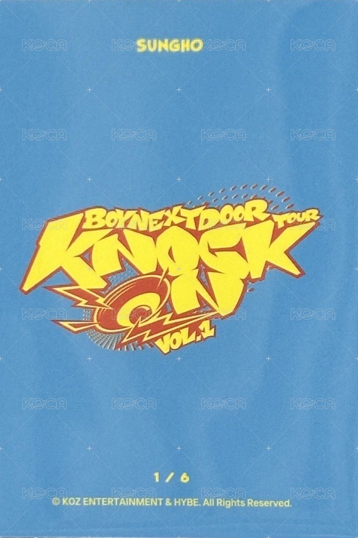 Knock On 巡迴 隨機卡 仁川場周 1/6 背面