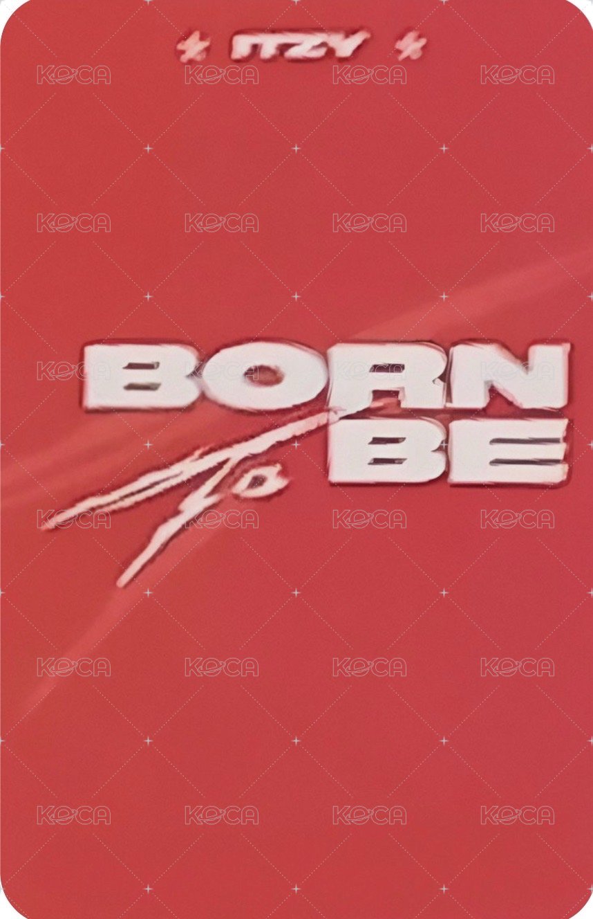 BORN TO BE sw 4.0 簽售卡  背面