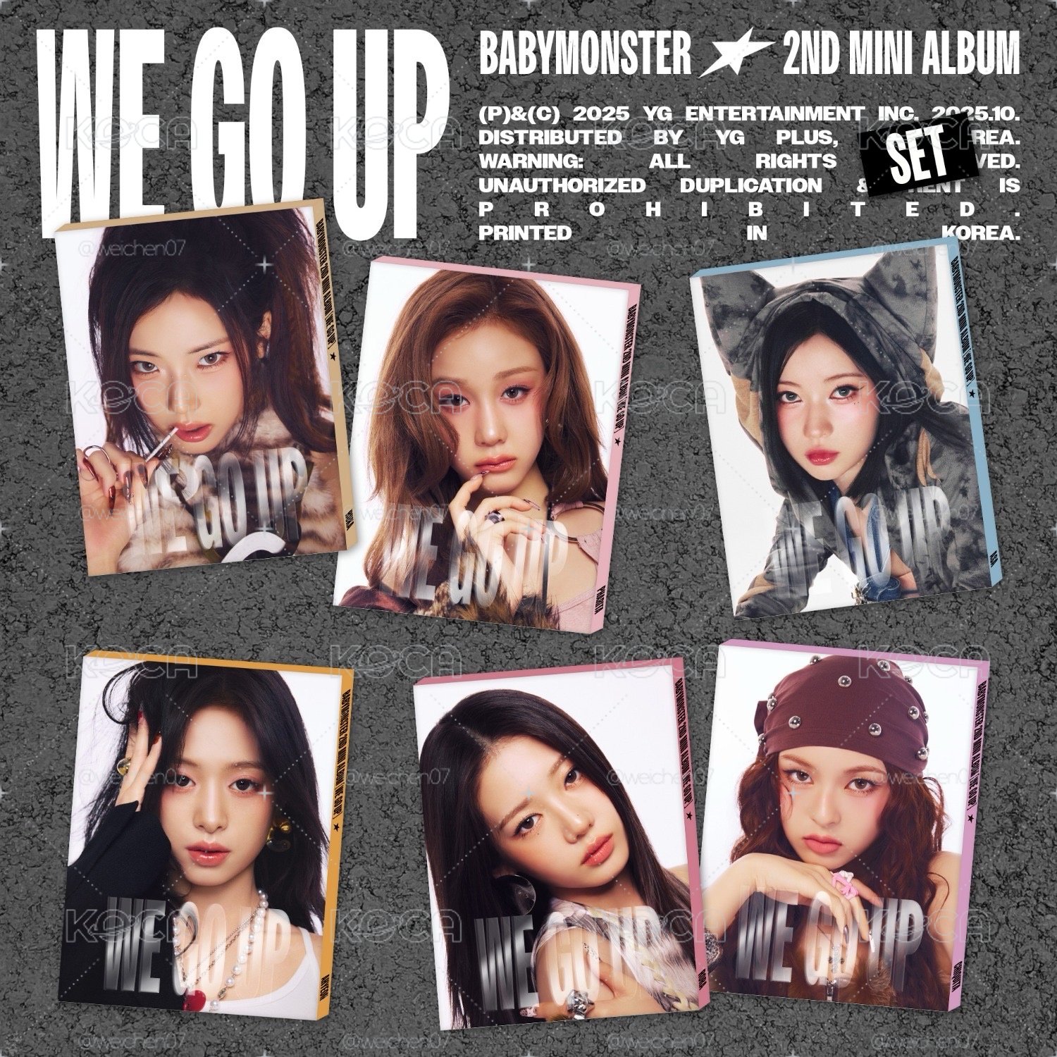 BABYMONSTER｜WE GO UP｜PATTERN ver. 單封