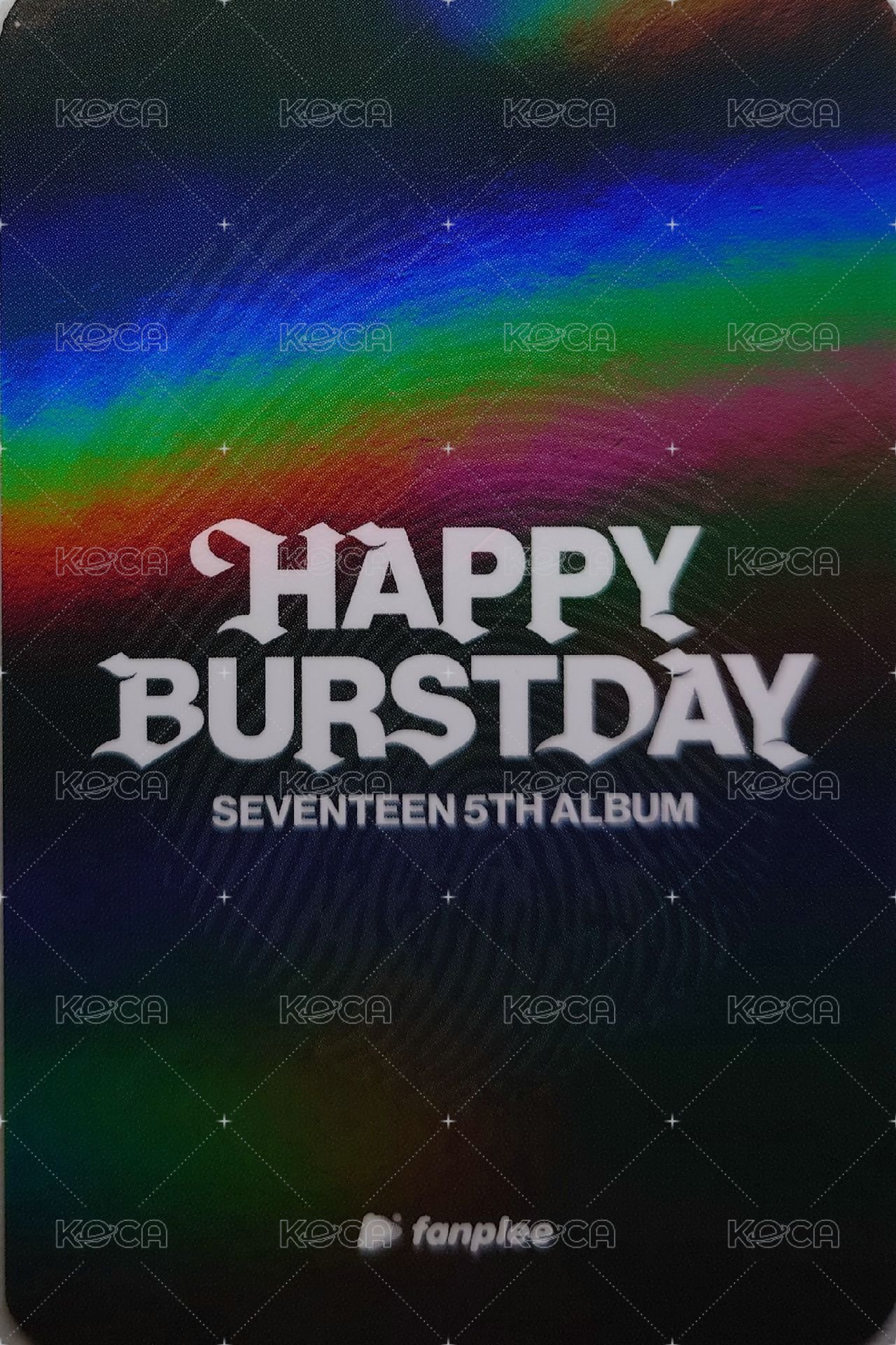 正五 fp 特典卡  背面