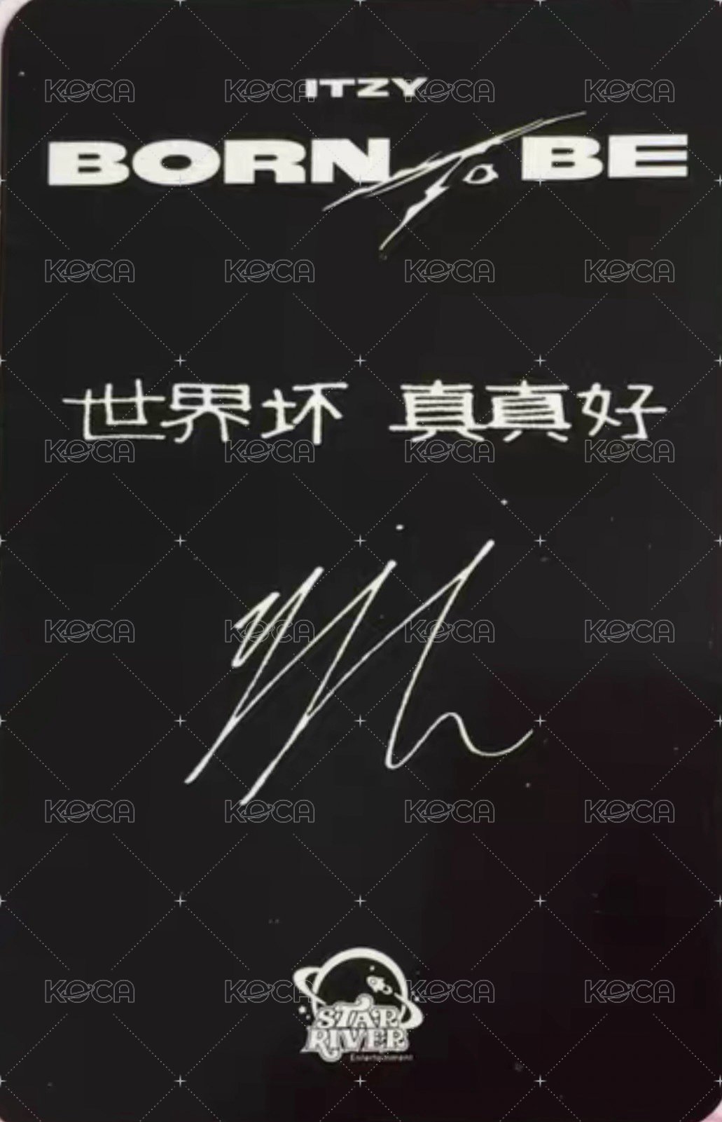 BORN TO BE sr 1.0 簽售卡 哈利波特 背面