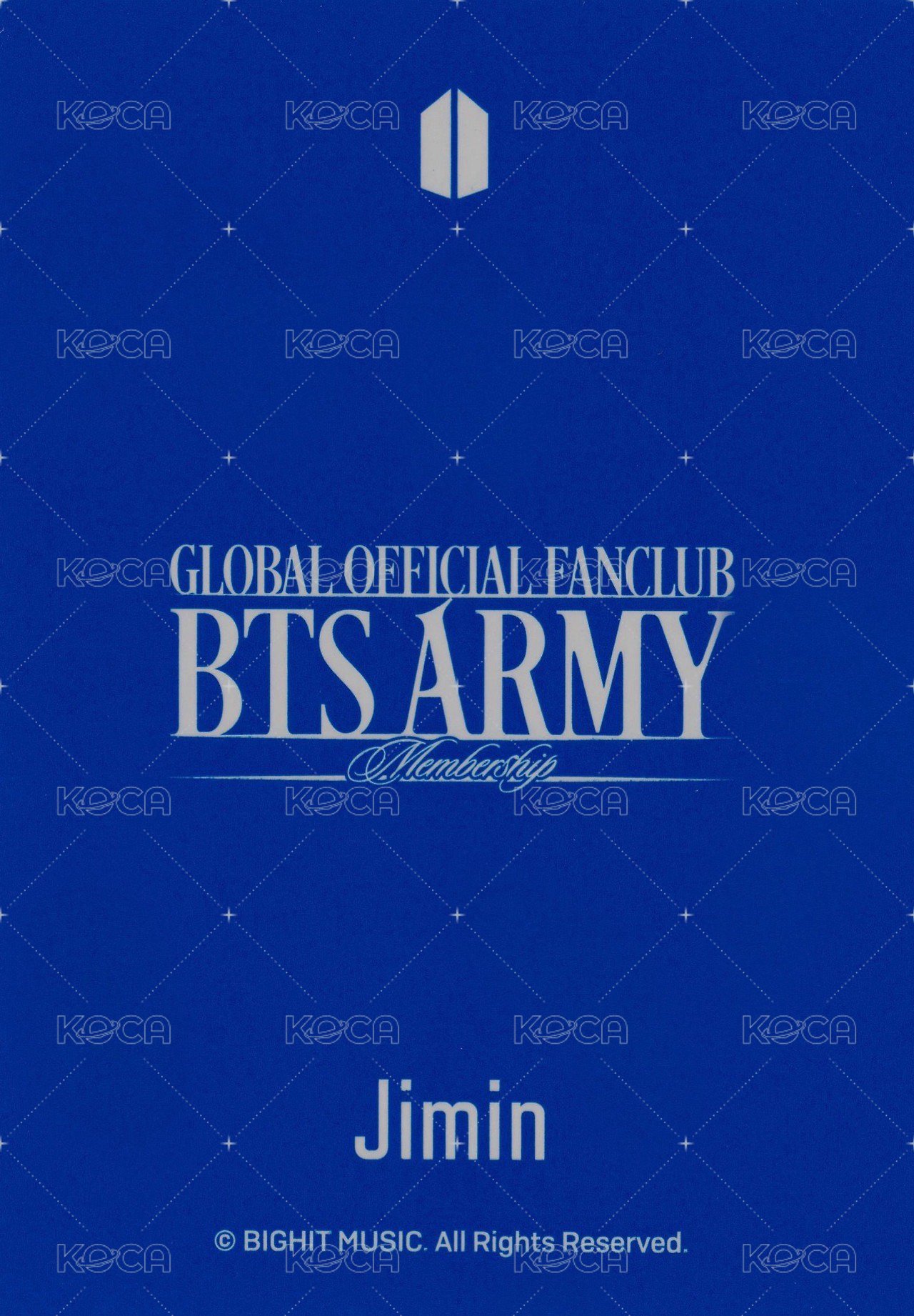 ARMY 會員禮卡 11th 背面