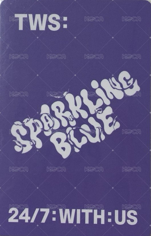 Sparkling Blue 專輯卡 Lucky ver. 背面