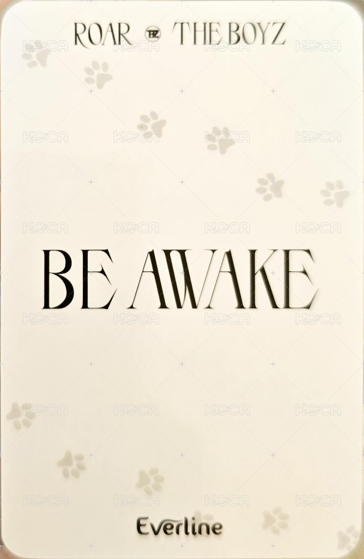 BE AWAKE el 2.0 幸運卡  背面