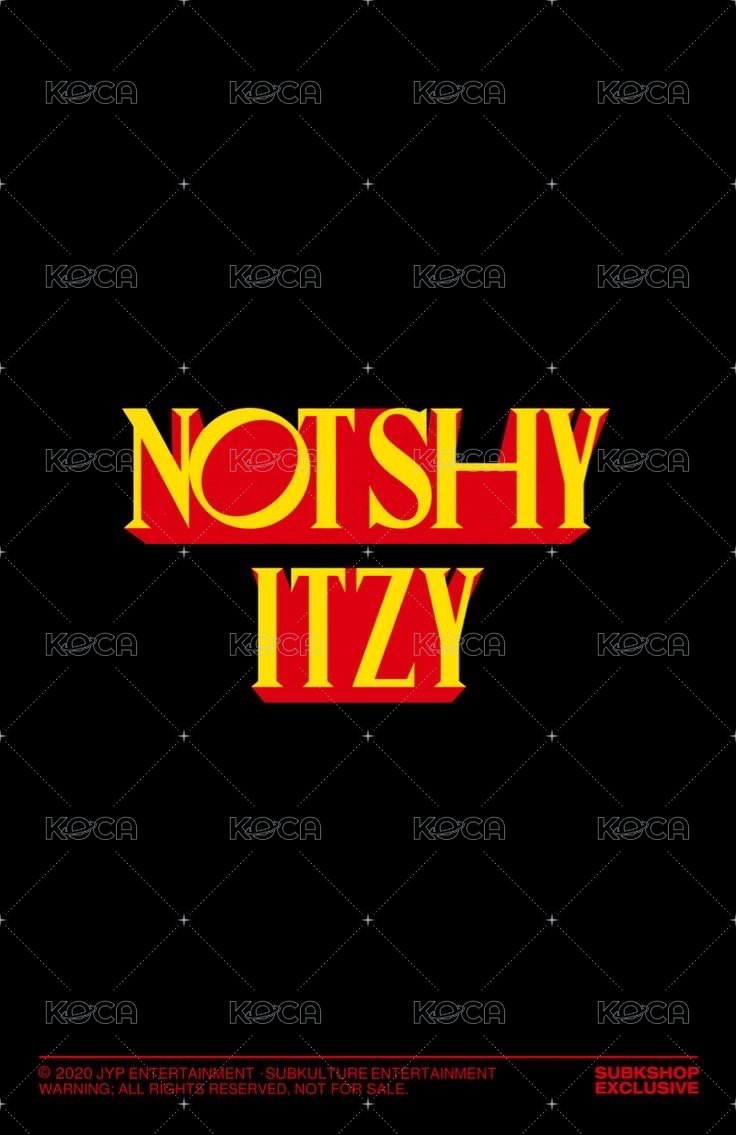 Not Shy subk 簽售卡  背面