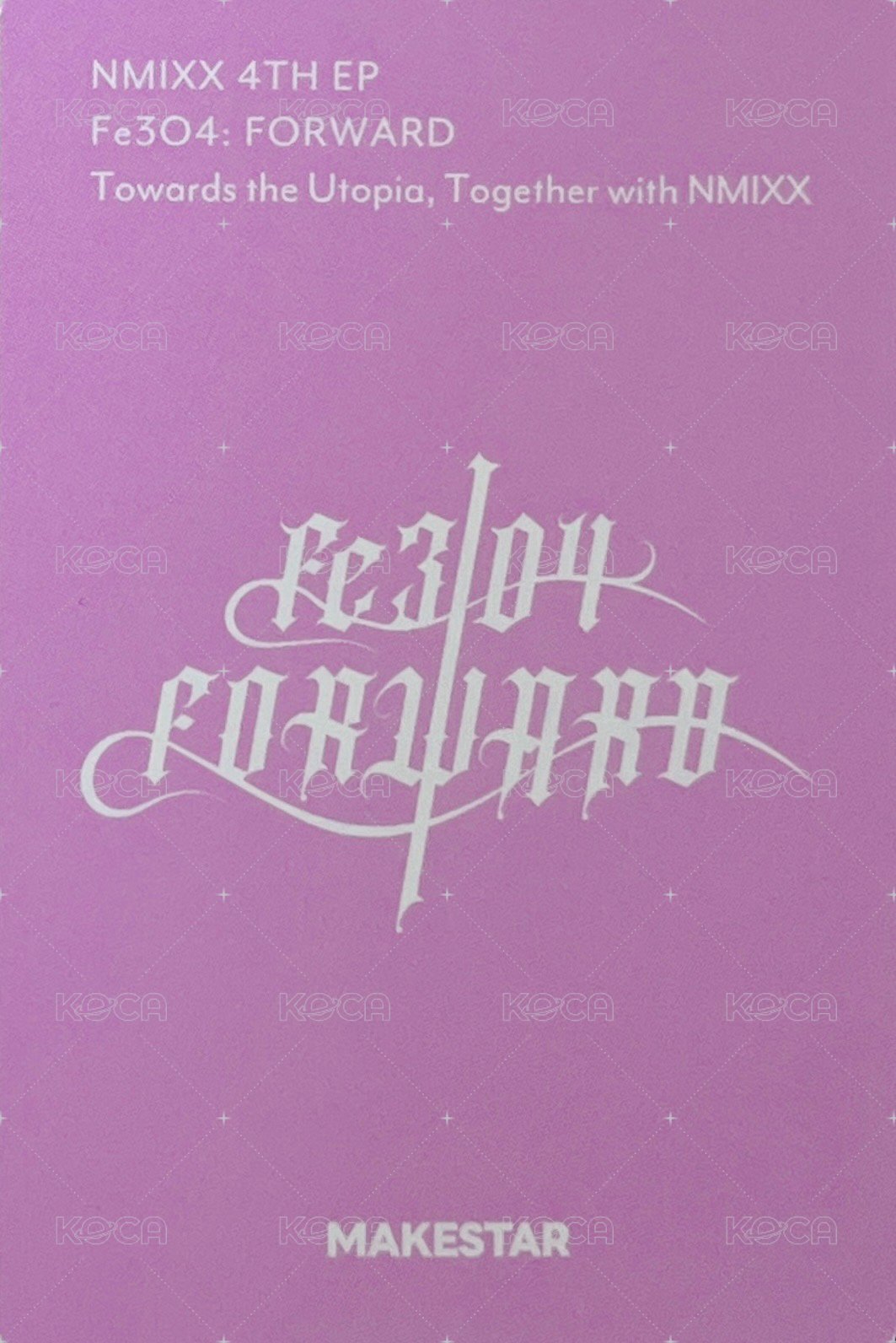 FORWARD ms 20.0 簽售卡 公主守則嫄 背面