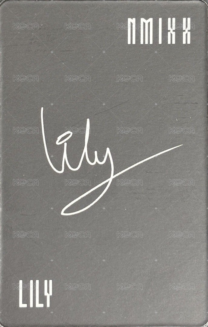 AD MARE 專輯卡 限量版 變化卡莉 背面