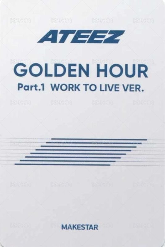 Work to Live ms 2.0 特典卡  背面