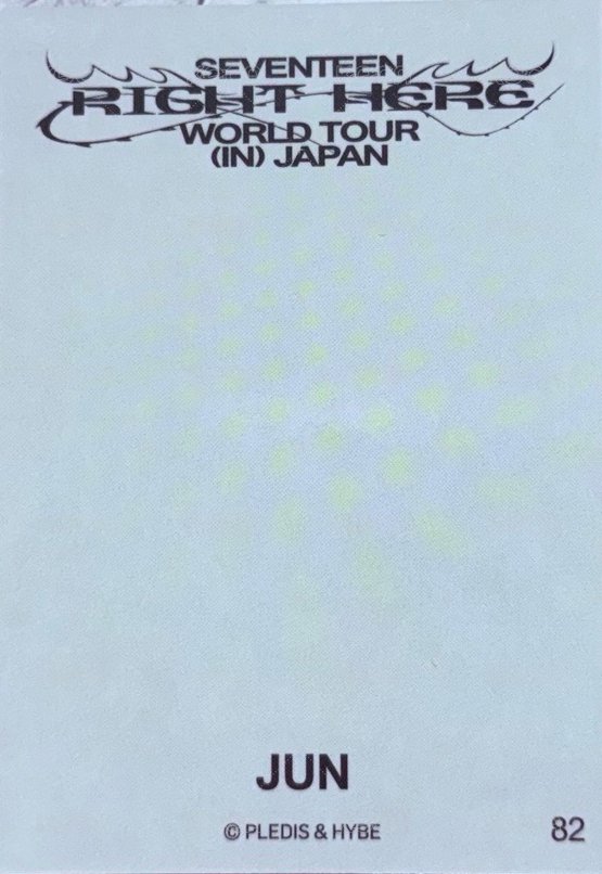 RIGHT HERE 隨機卡 日巡卡包卡 背面