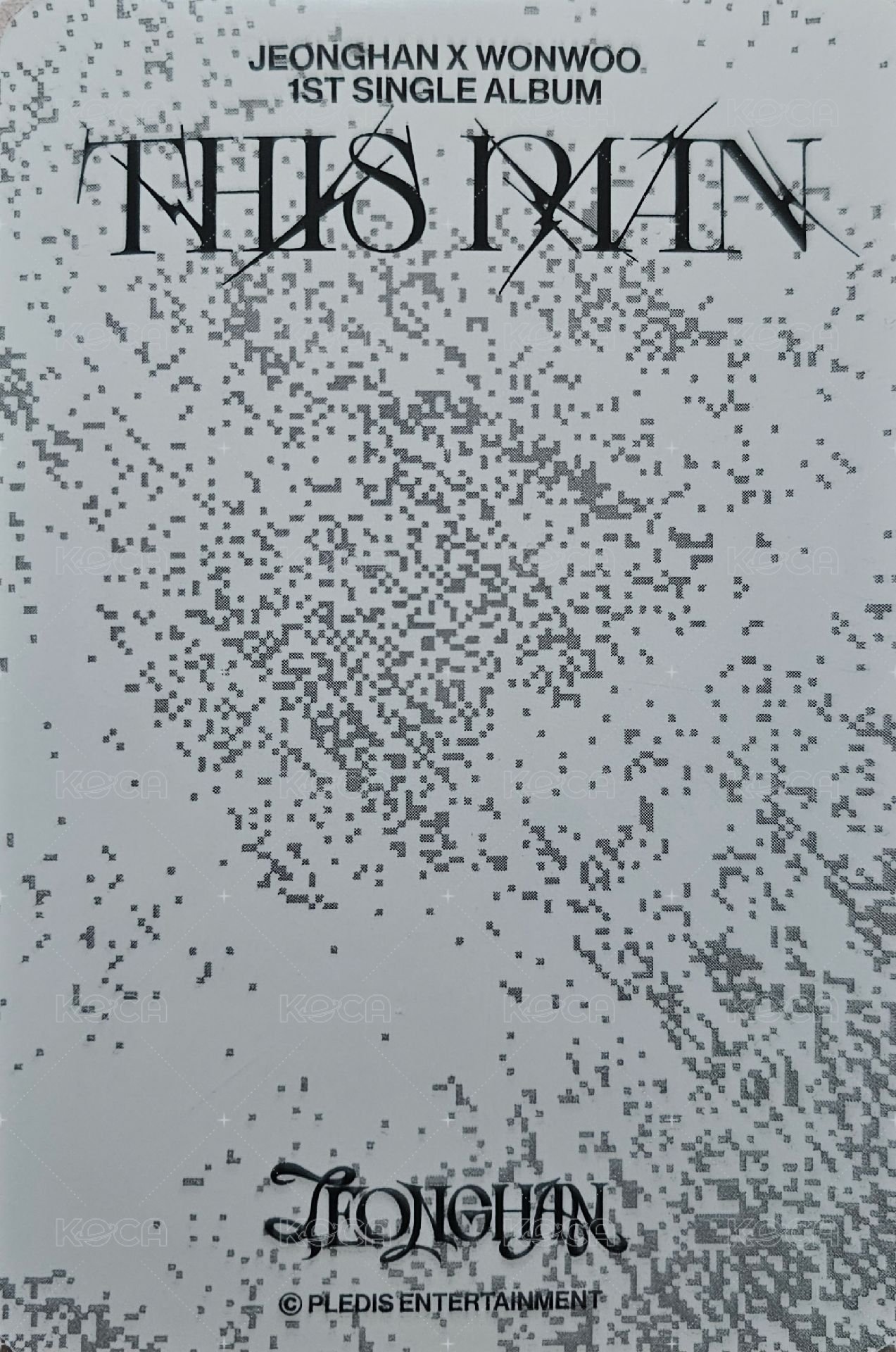 THIS MAN 周邊卡 this man 線下快閃店立牌卡-頭紗漢 背面