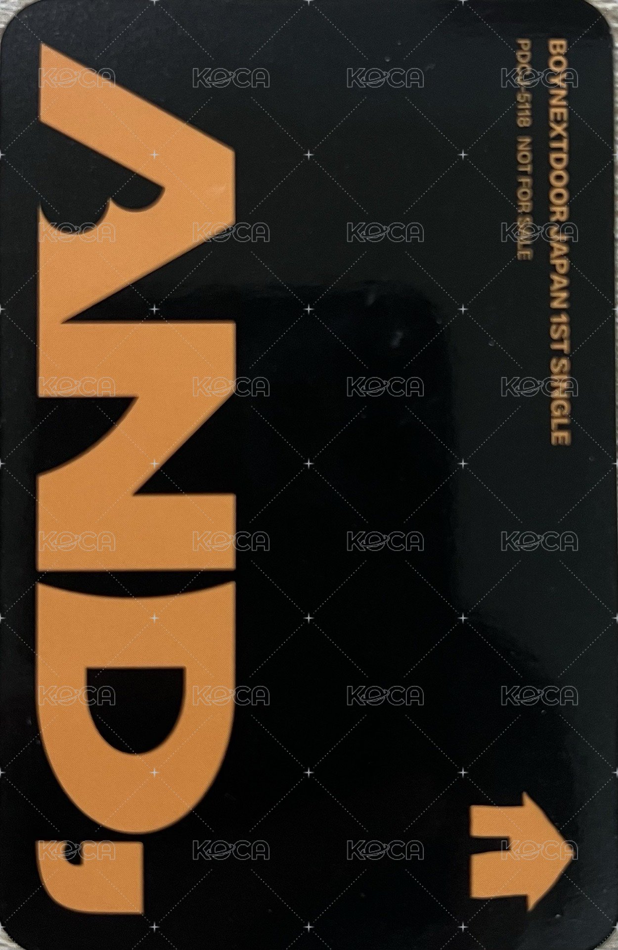 AND, 專輯卡 環球限定盤 背面