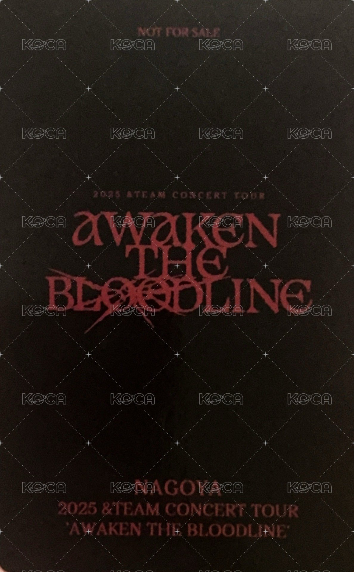 ATB 入場卡 / 場限卡 NAGOYA 愛知場 場限卡 背面