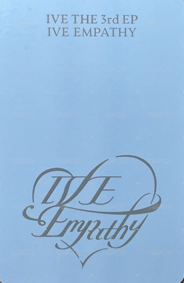 IVE EMPATHY 船特 特典卡 3+1 ver. 背面