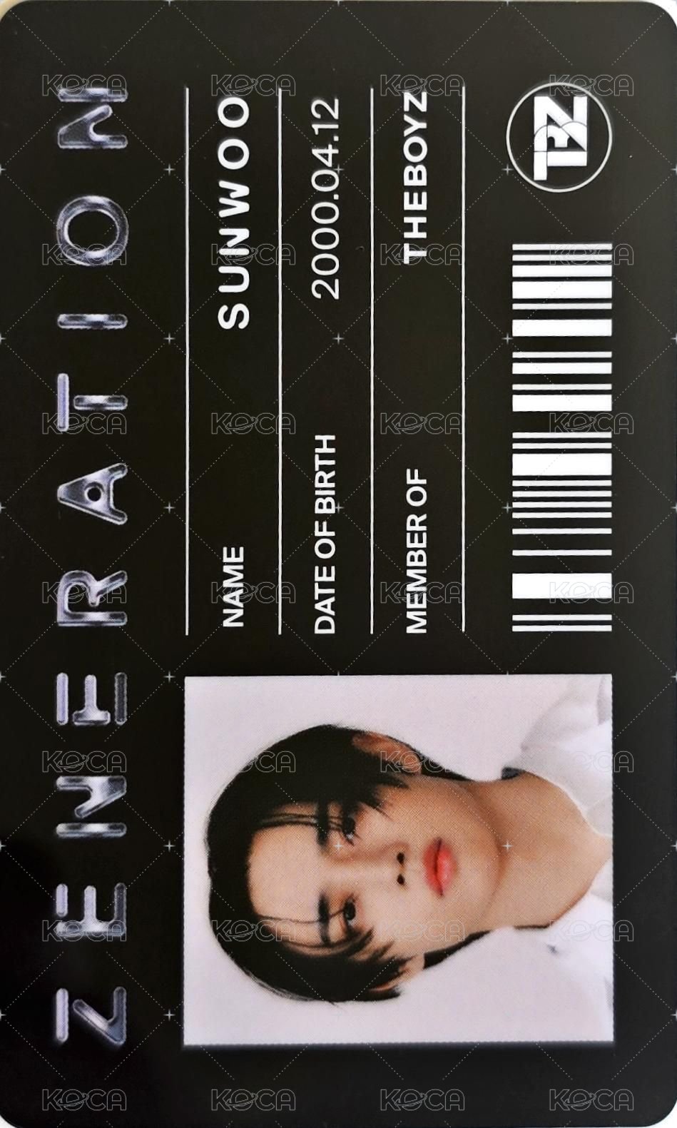 THE BOYZ 2ND WORLD TOUR : ZENERATION – ENCORE 周邊卡 證件卡夾+名牌組 正面