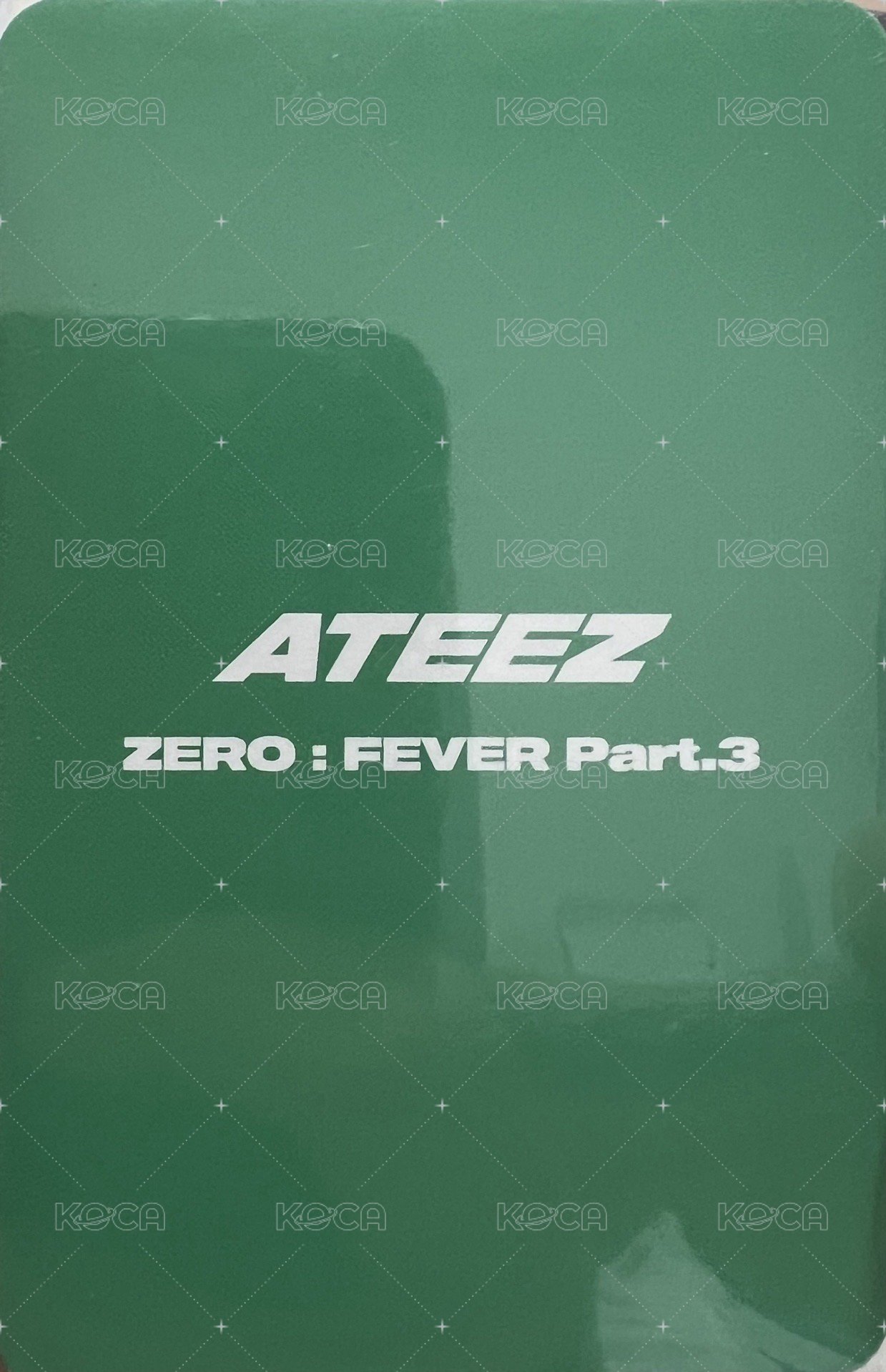 Fever pt.3 蝦皮 特典卡  背面