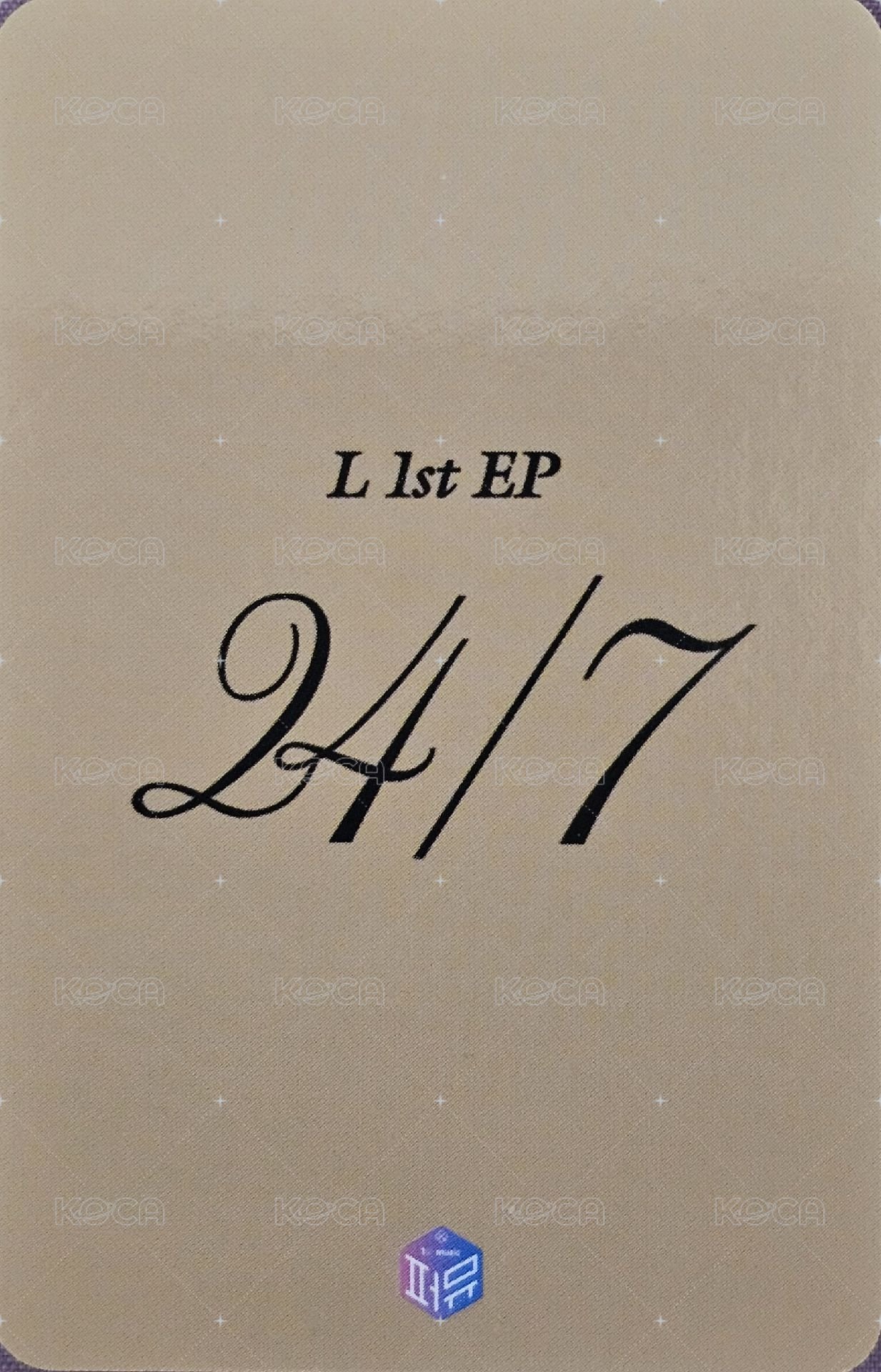 24/7 1stmusic 幸運卡  背面