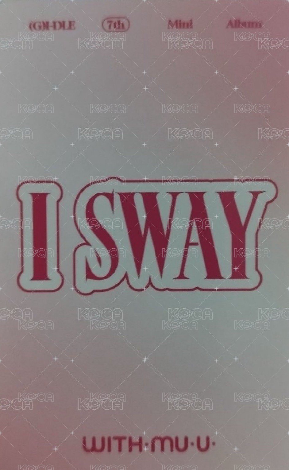 I SWAY wm 特典卡 蛋糕刷 背面