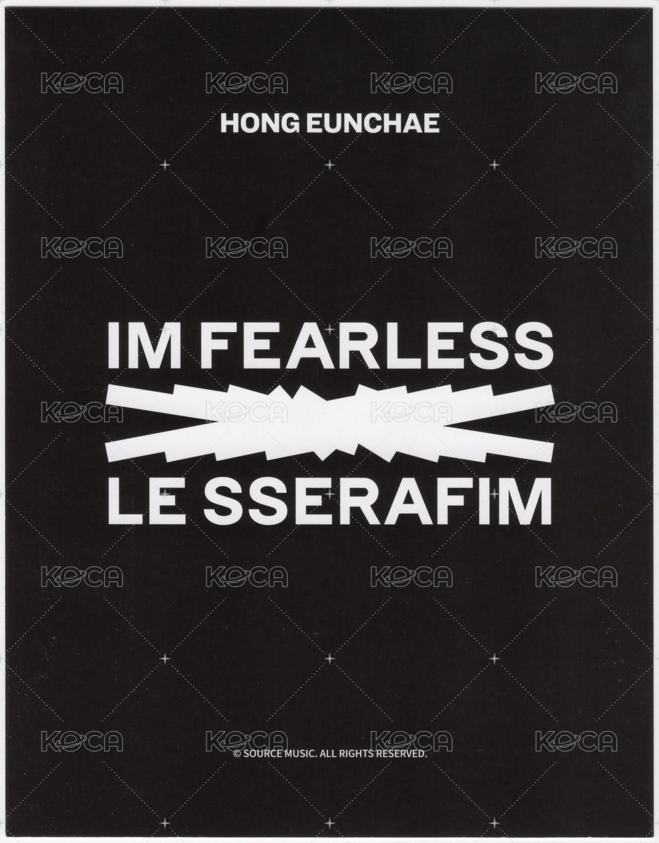 FEARLESS 明信片 The First Moment in Your Hands 明信片 背面