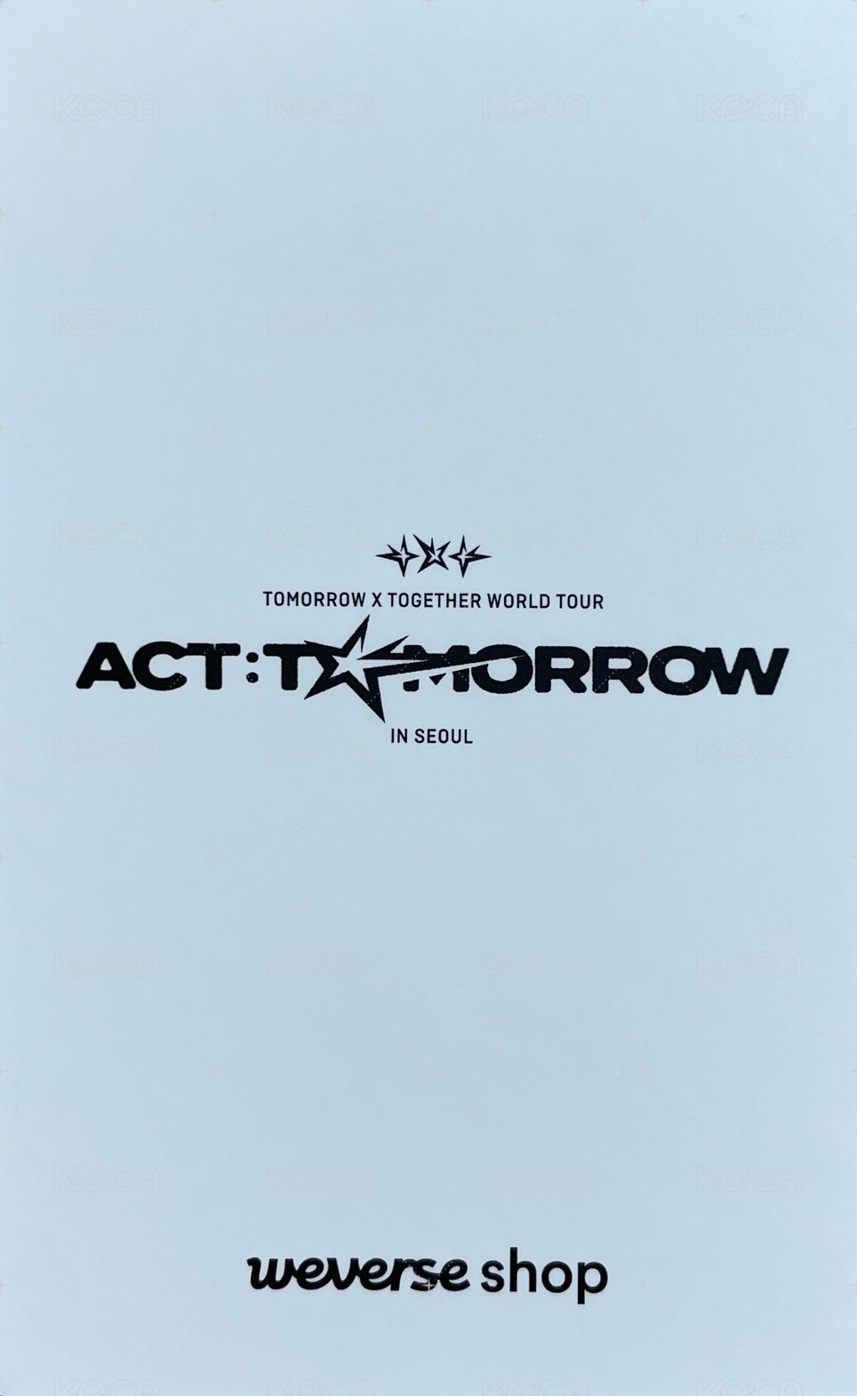 25’巡迴 入場卡 / 場限卡  背面