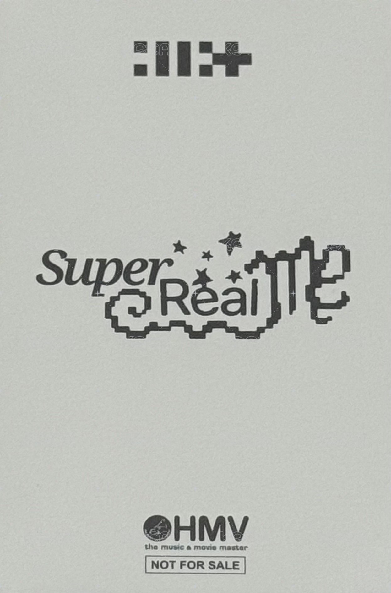 SUPER REAL ME hmv 預售 特典卡  背面