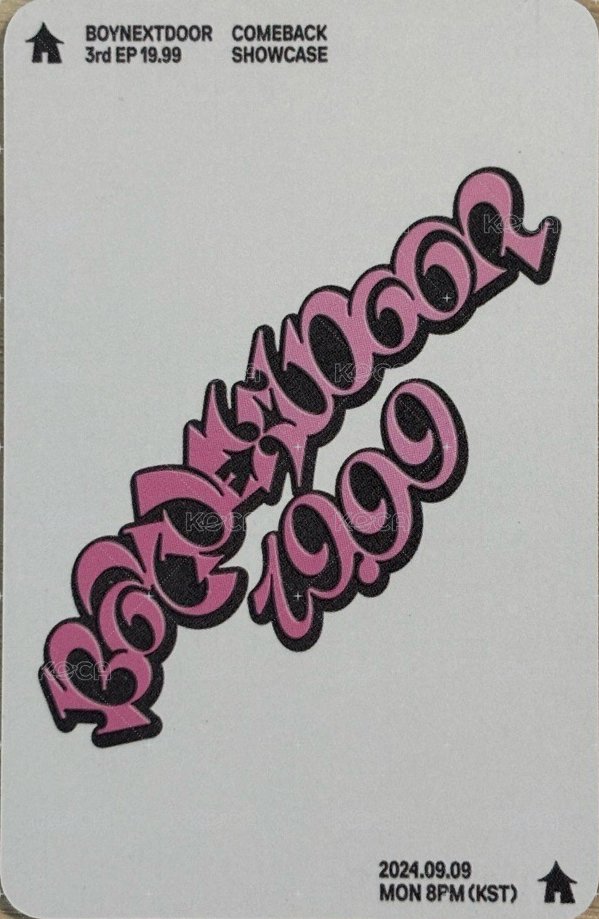 19.99 入場卡 / 場限卡 sc入場卡1 背面