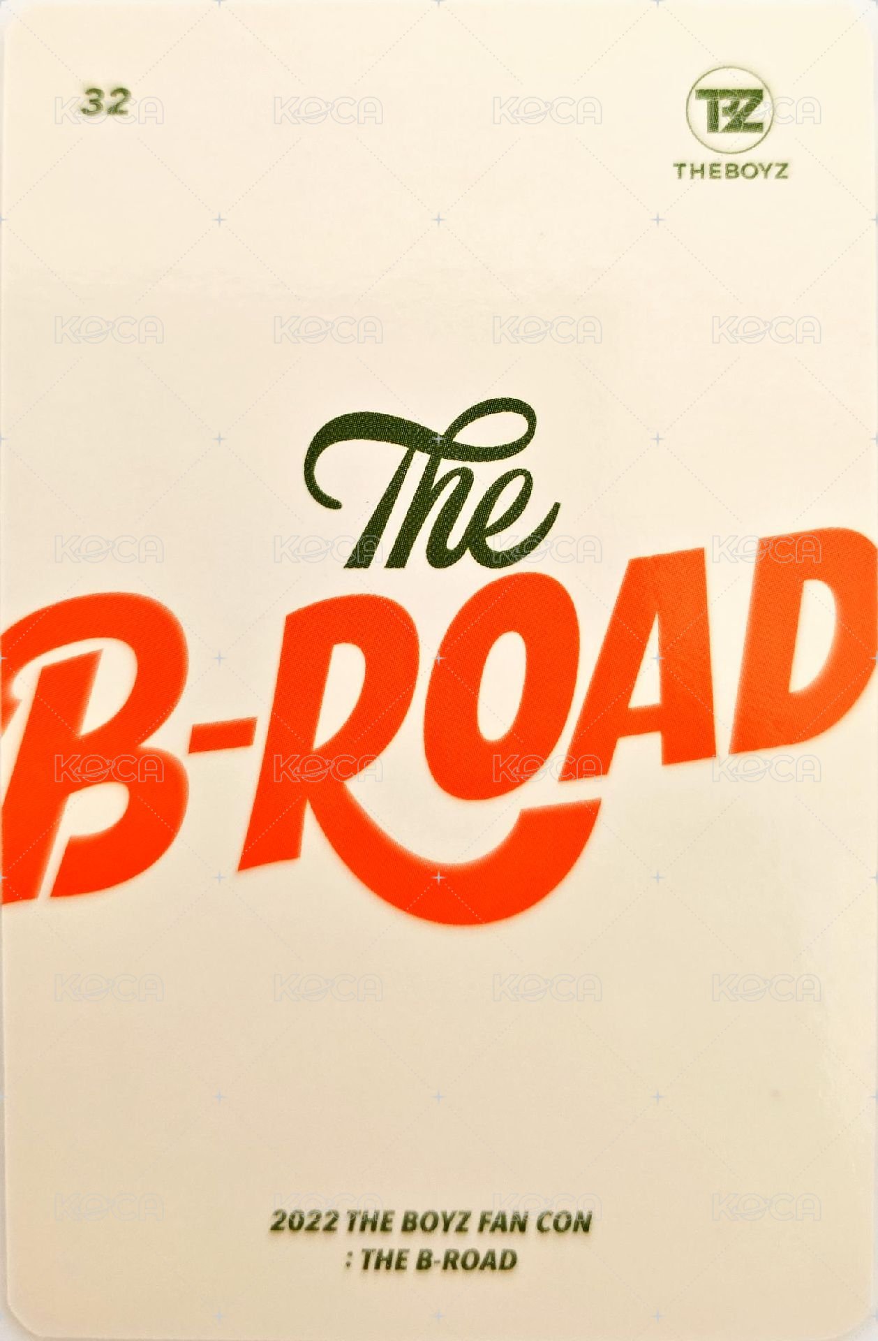 2022 THE BOYZ FAN CON : THE B-ROAD 隨機卡  背面