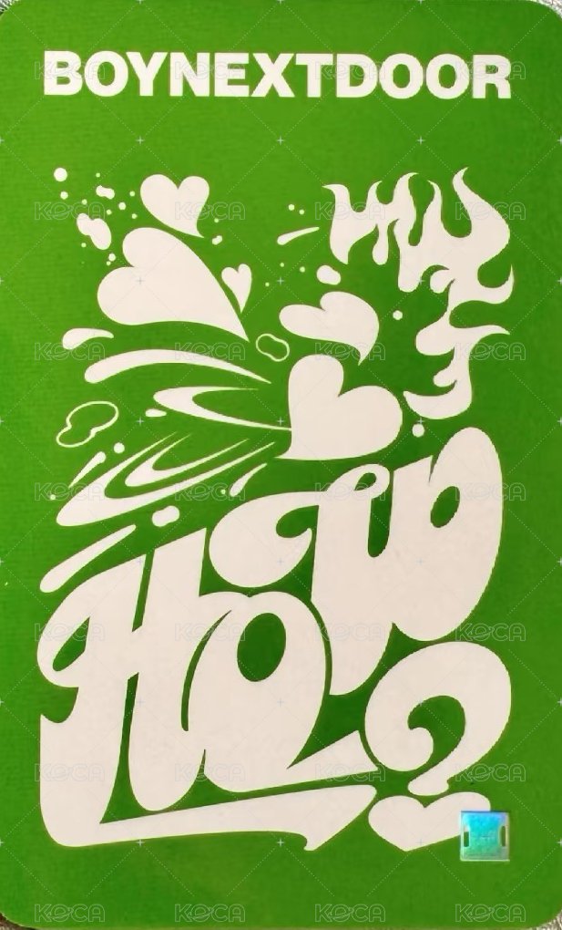 HOW? knpops 特別禮 特典卡 6 背面