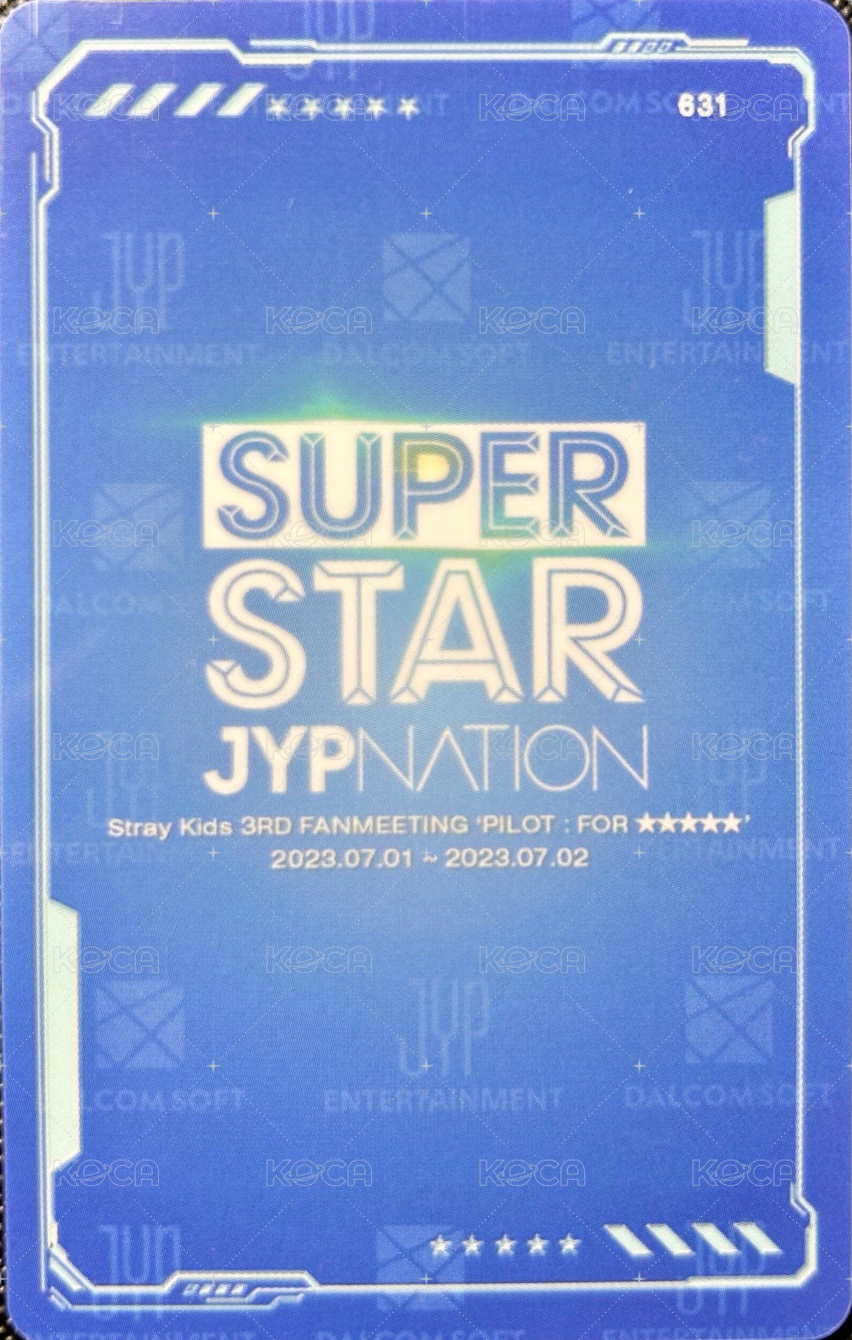 SUPERSTAR 遊戲卡 PILOT 背面