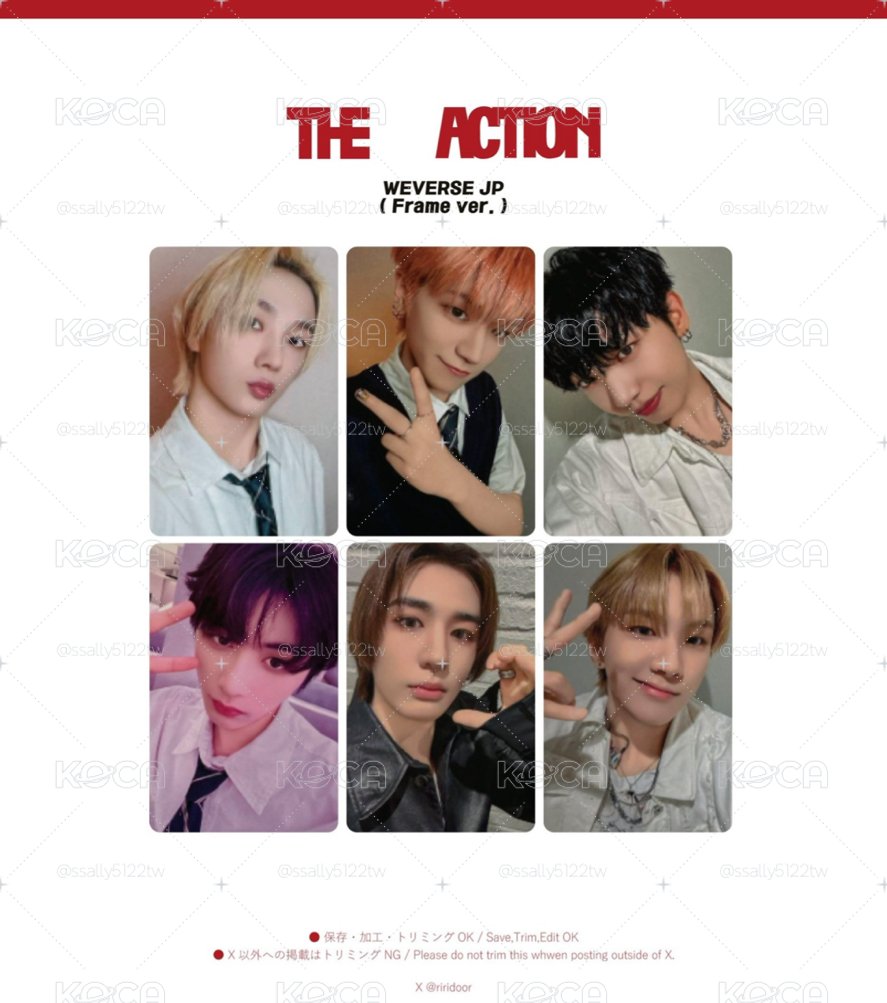 The Action 日咖 預售 特典卡 李涵
