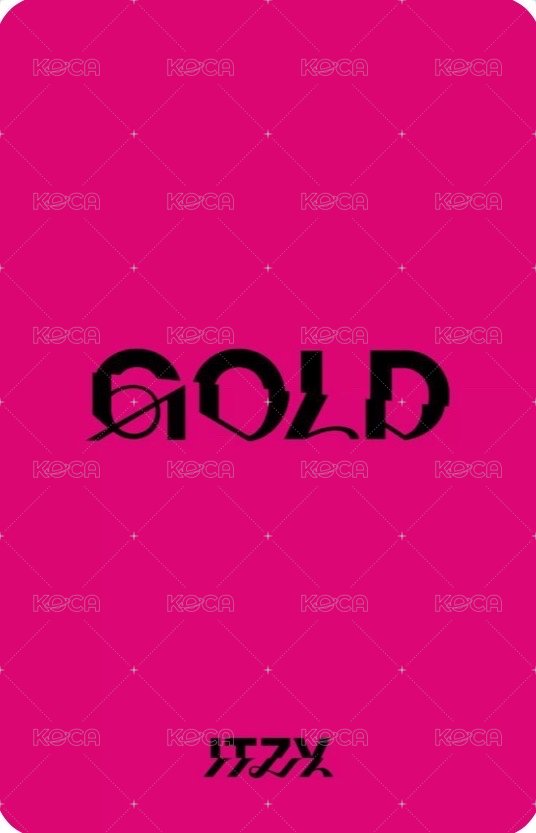 GOLD 阿拉丁 預售 特典卡  背面