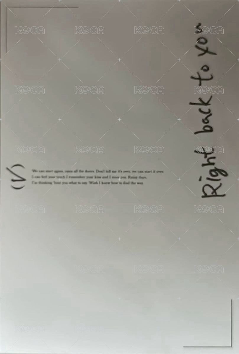 LAYOVER 明信片 藍版 背面