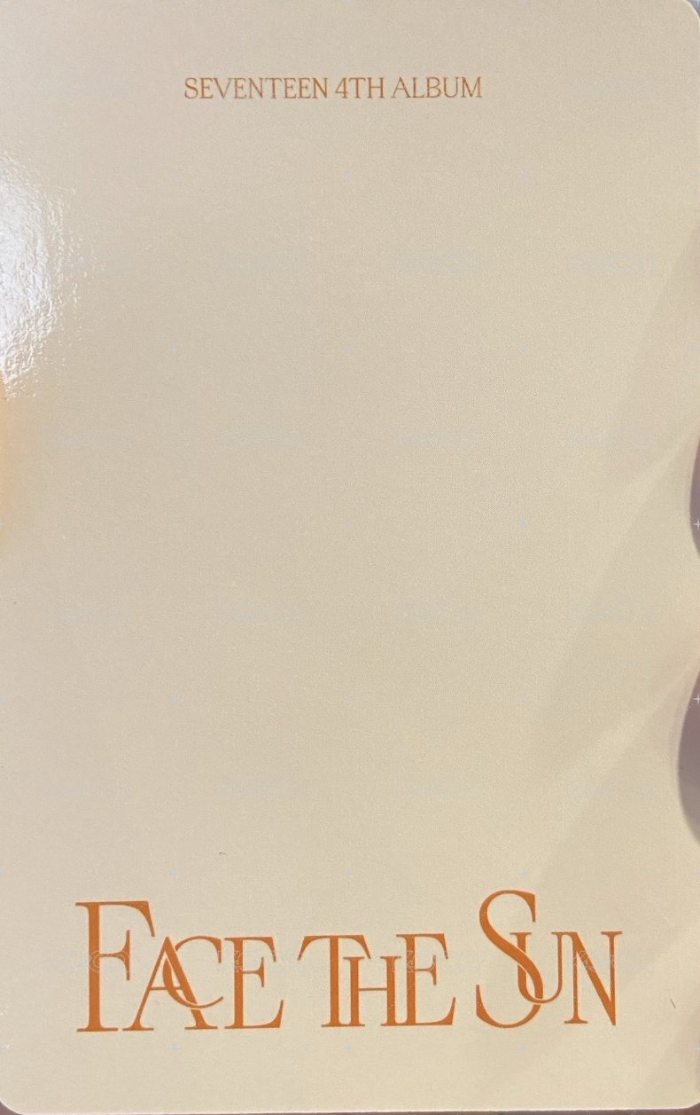 正四 專輯卡 正規四克拉盤 團卡 背面