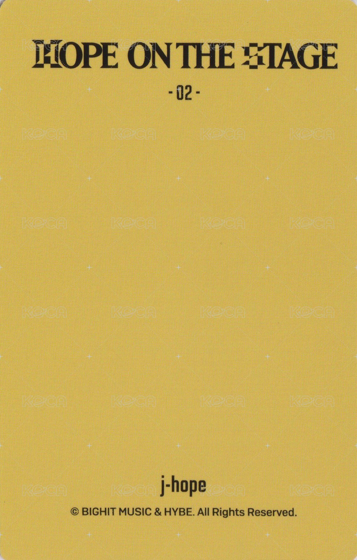 HOTS Tour 周邊卡 C版(2/6) 背面