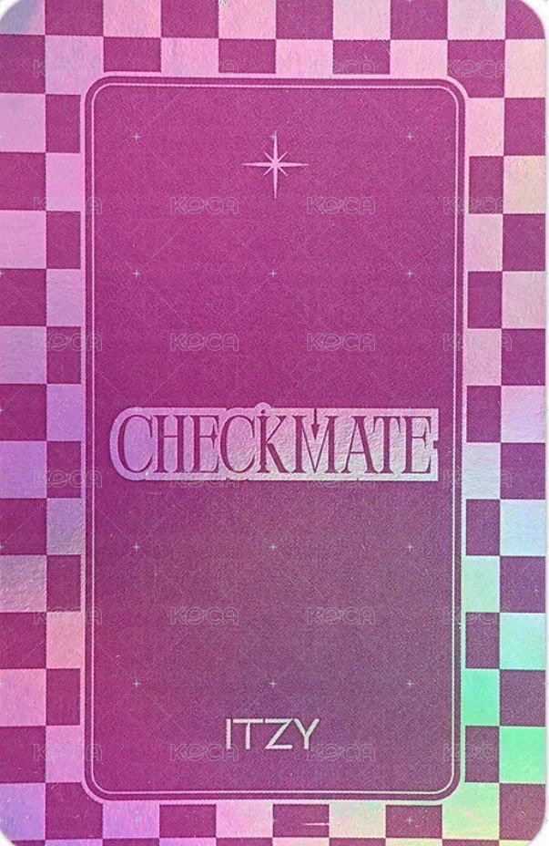 CHECKMATE jyp 預售 特典卡  背面