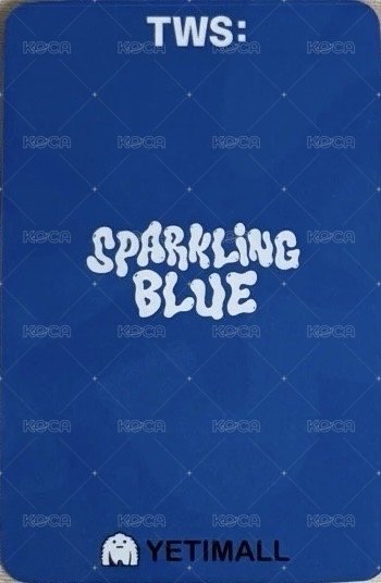 Sparkling Blue yeti 1.0 簽售卡  背面
