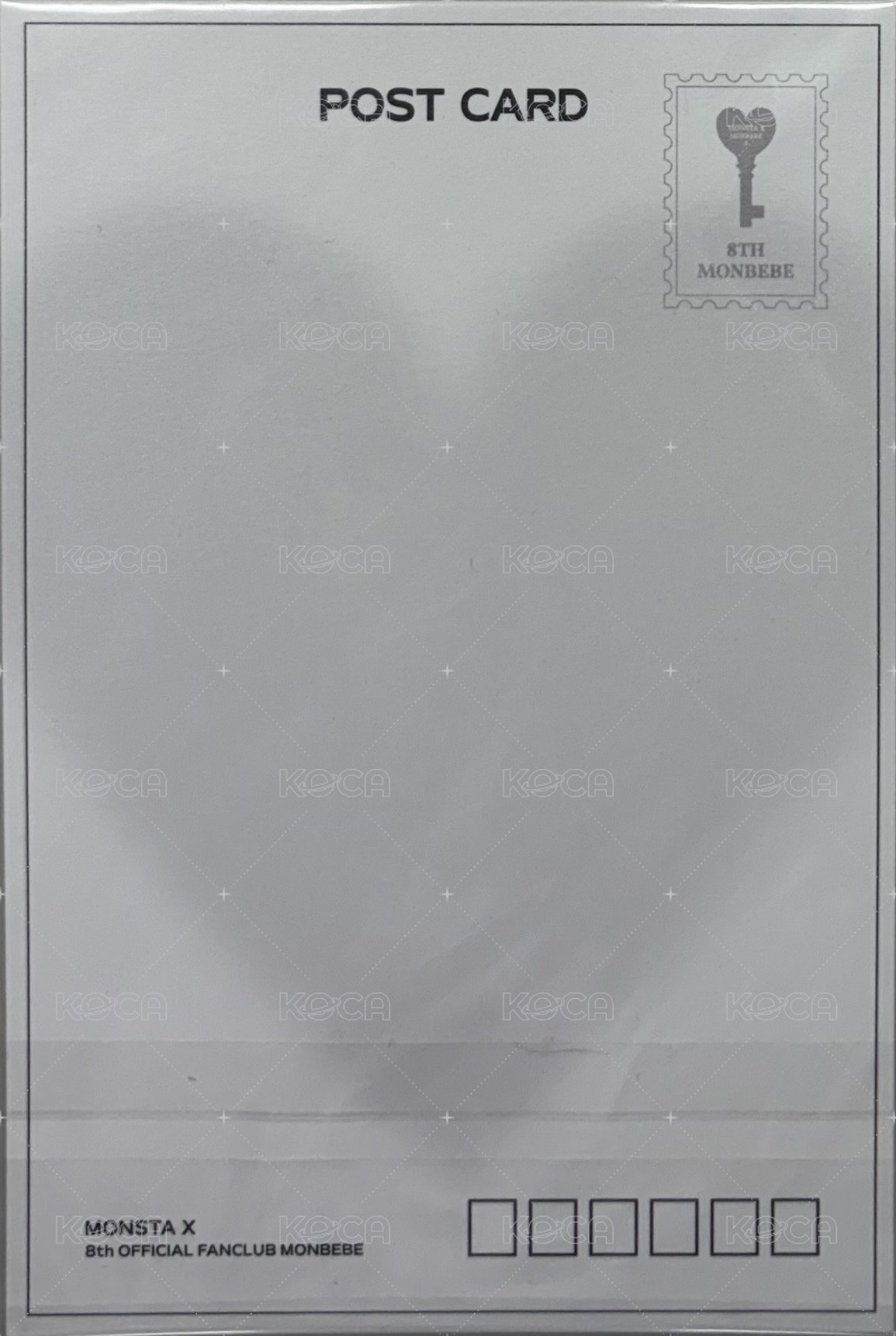 monbebe 8期 明信片  背面