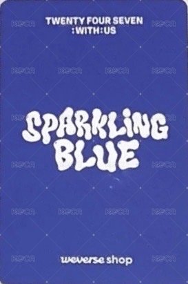 Sparkling Blue wvs Fan Party 特典卡  背面