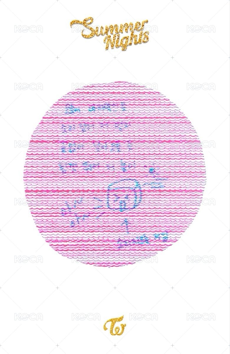 Summer Nights 專輯卡  背面