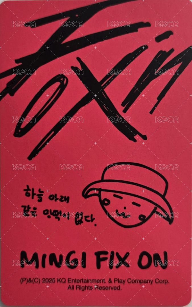 [MINGI FIX ON] : ALT ACC PACK 周邊卡 生日禮盒 背面