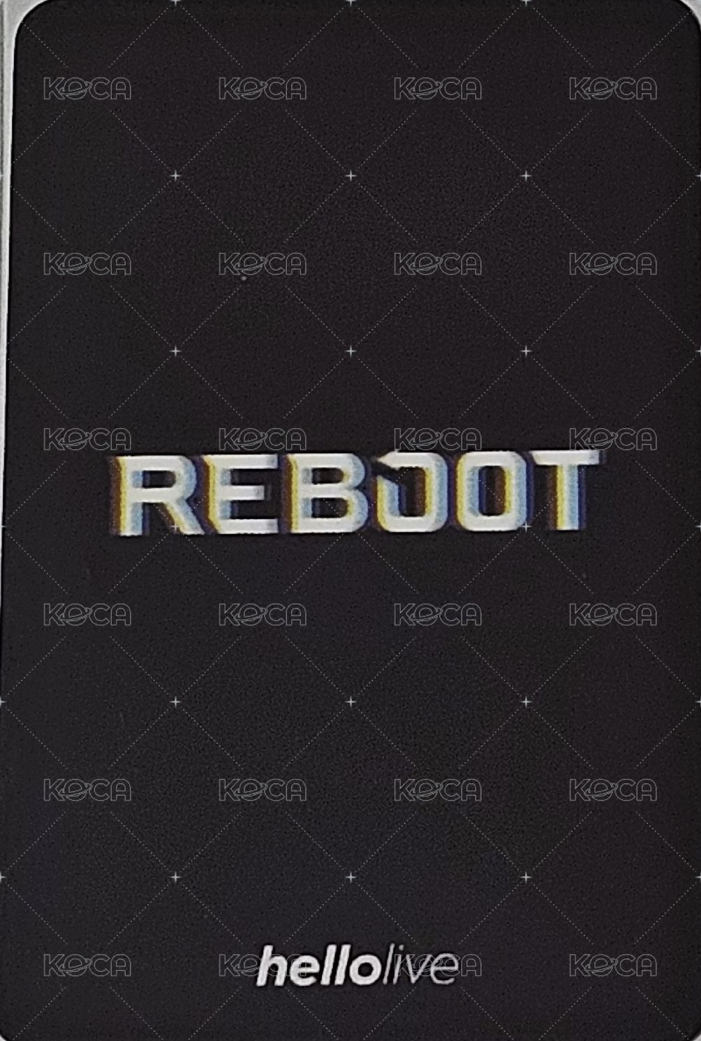 24 REBOOT hl 線上直播卡 直播卡  背面