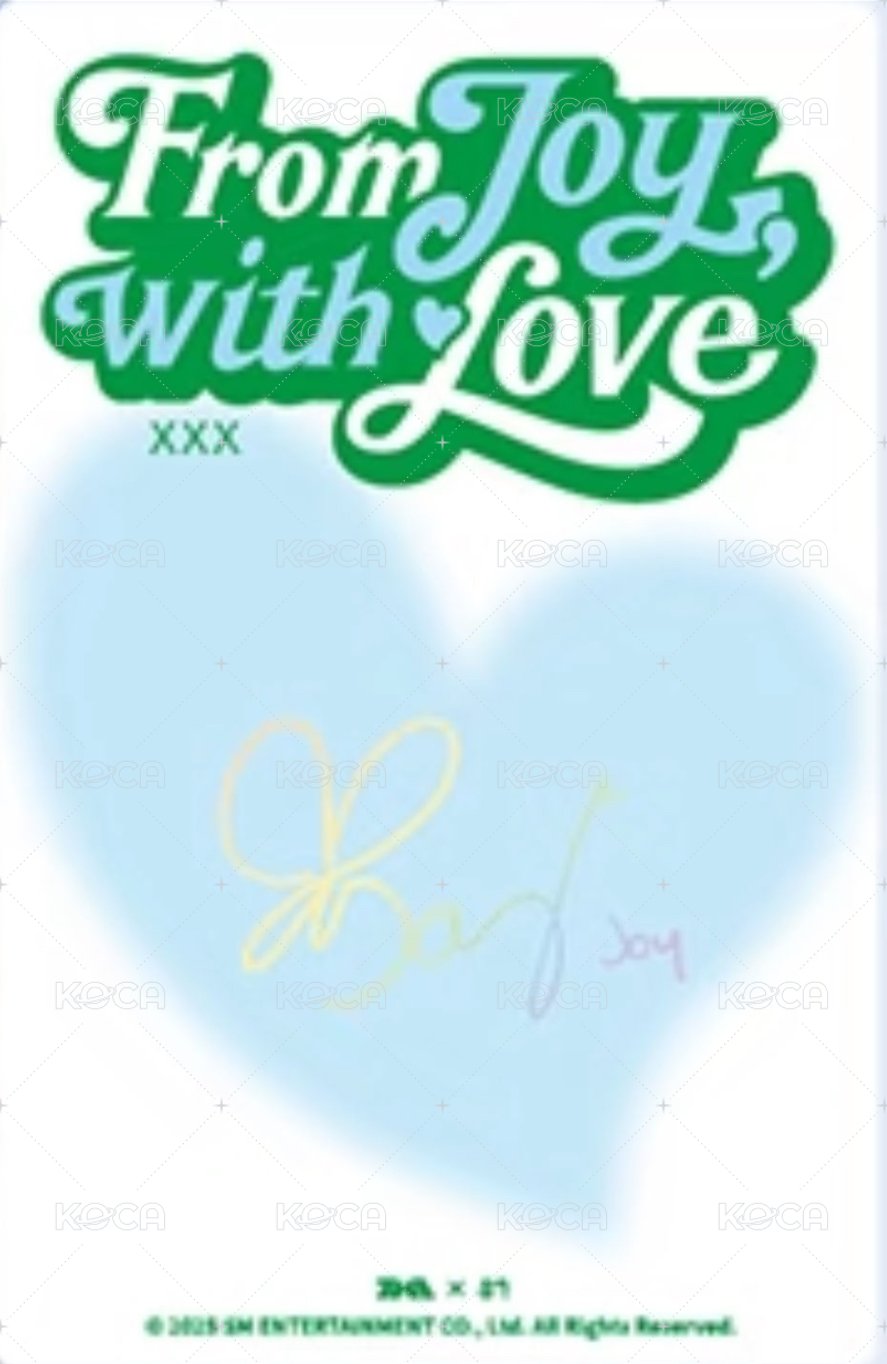 From JOY, with Love QQ音樂 ver.A 星光卡 五星 背面